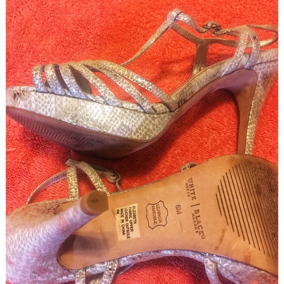 Silver Color Dressy Sandals - Picture 2 of 4